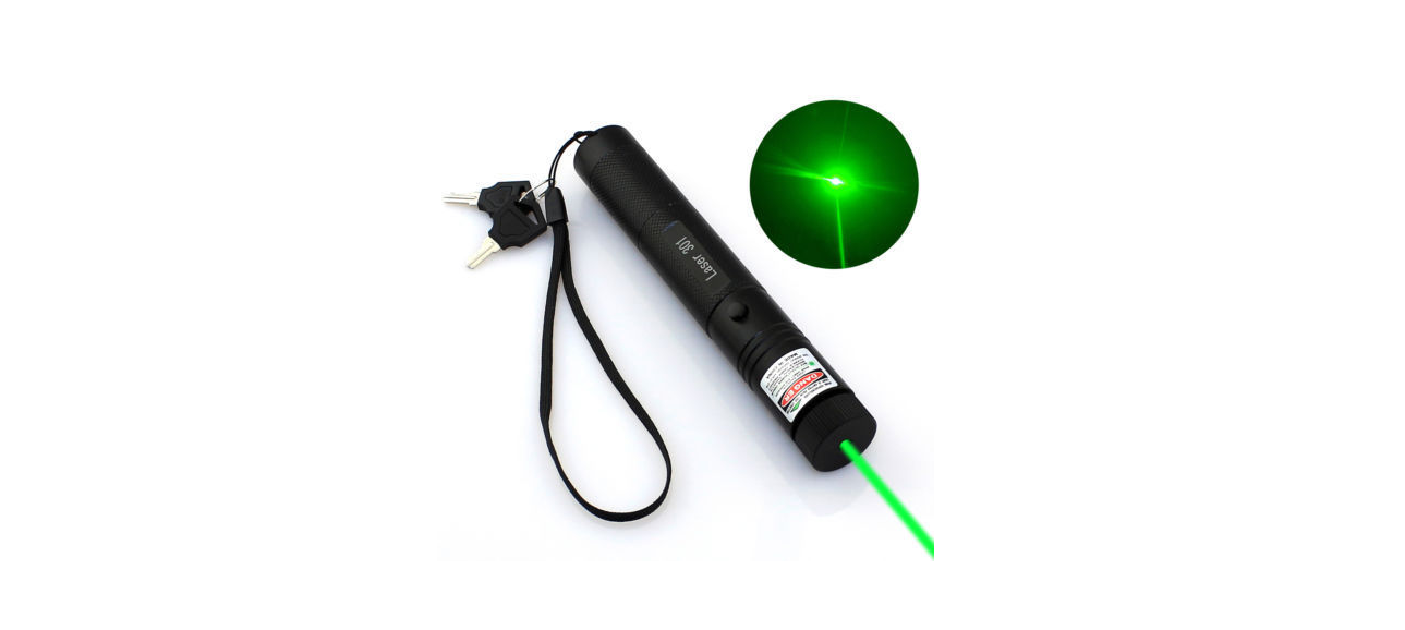 Meeting Presentation Green 301 Laser Pointer Pen Rechargeable Adjustable Focus 