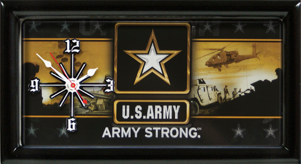 US Army Licence Plate Clock