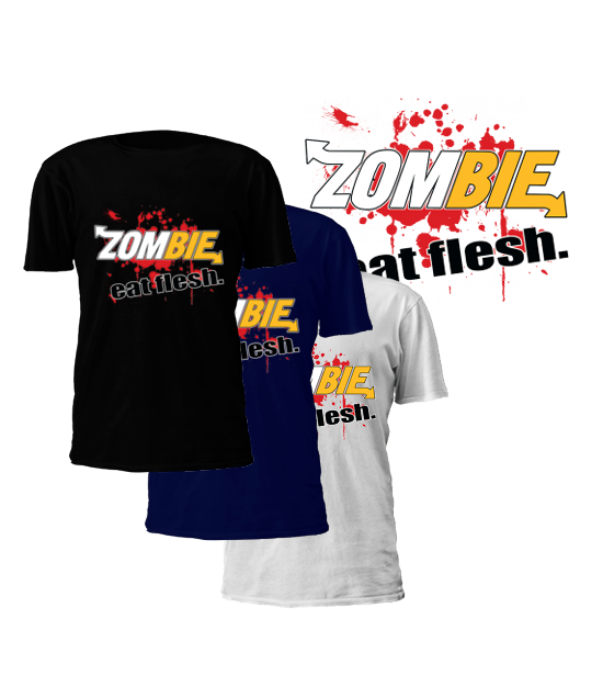 zombie-eat-flesh-tshirt