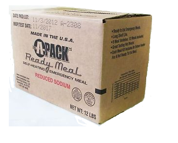 A-Pack MRE Military Survival Case of 12 front