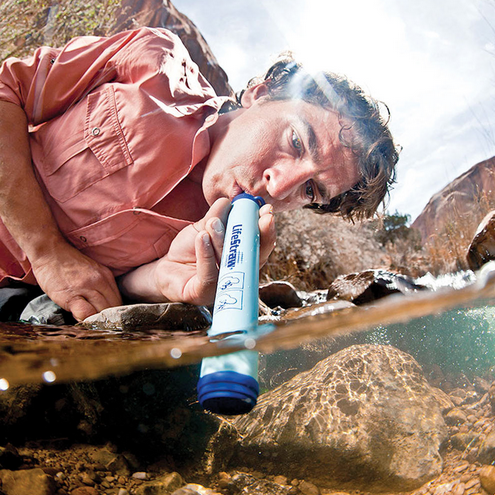 lifestraw drinking