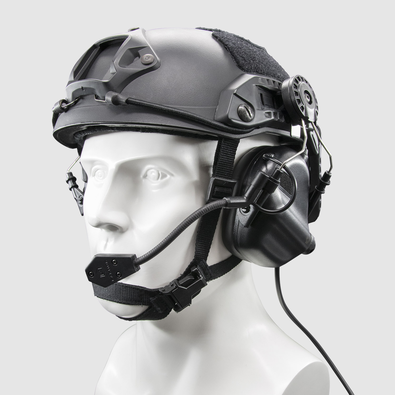 Earmor M32h Mod1 Electronic Communication Tactical Hearing Protector Radio Headset Fast Mt Helmets Color Black Mytacticalworld